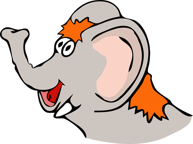 Smiling Elephant, Animal, Mammal, Trunk, Happy, Smiling - Elephants (640x478)