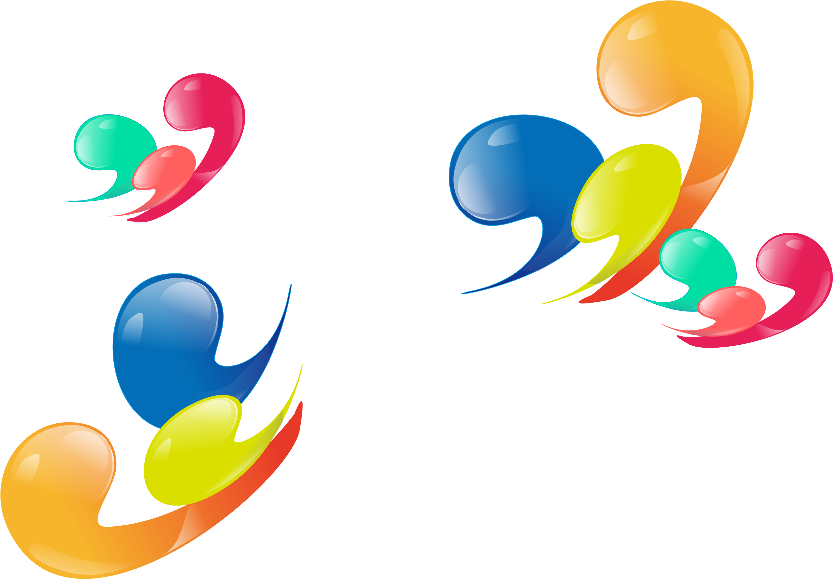 Quotation Mark Cartoon Clip Art - Quotation Mark (3454x2520)