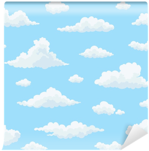 Fotomural Patrón Transparente De Vector De Nube - Cloud (400x400)