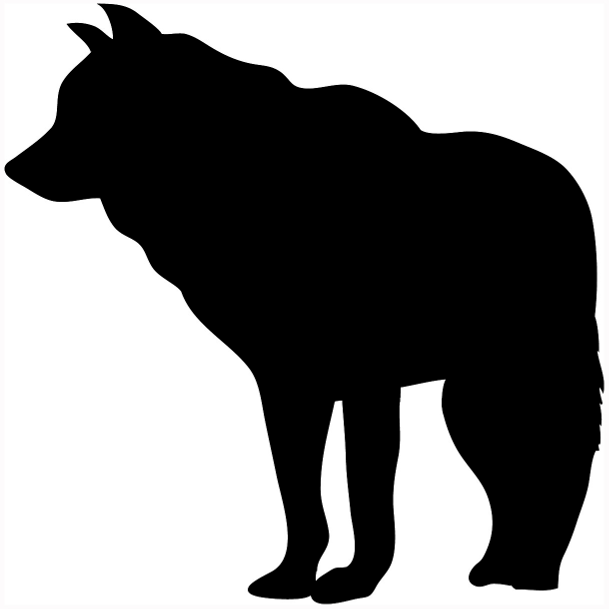 In Loving Memory Of Nighteyes - Free Wolf Silhouette (609x609)