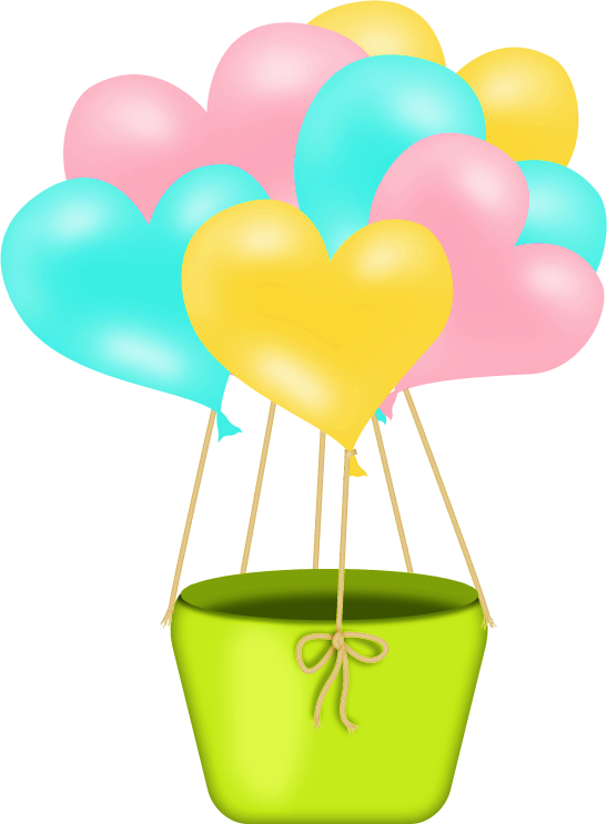 Happy Easter, Easter Bunny, Easter Baskets, Clip Art, - Balao Chuva De Amor (547x743)