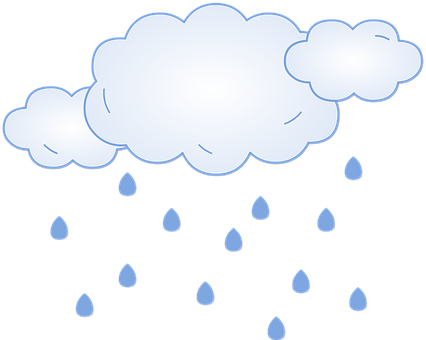 Rain Clouds Sky Water Rainy Cloudy Blue Il - Rain (426x340)