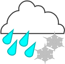 Mixed Rain And Snow - Illustration (360x352)