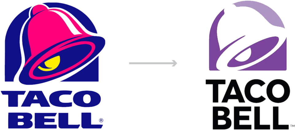 Taco Bell Rebrand - New Taco Bell Logo (1032x486)