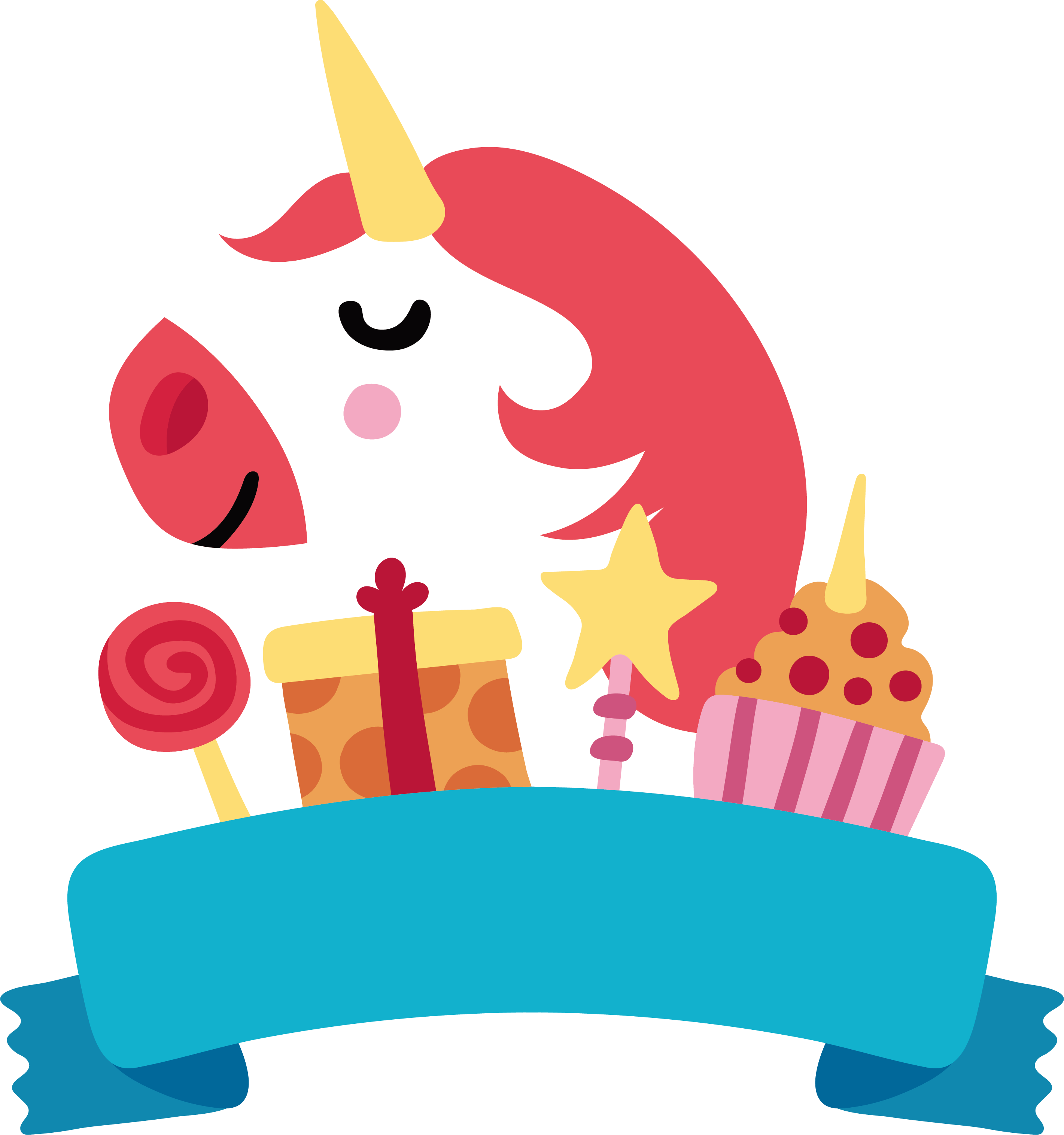 Happy Birthday To You Unicorn Clip Art - Imagenes De Unicornio Feliz Cumple (2842x3031)