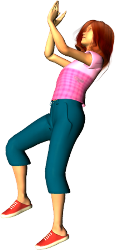 Katie Jump Shot Poser Png Clipart By Clipartcotttage - Clip Art (368x800)