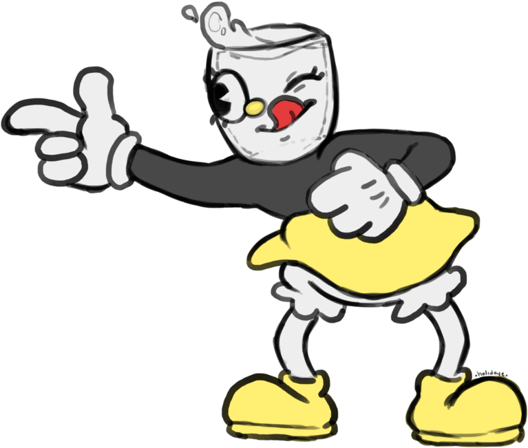 Shot Lass // Cuphead Oc By Holidaye - Cartoon (844x947)