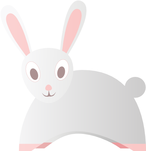 Rabbit Clipart Art And Craft - Cartoon (555x555)