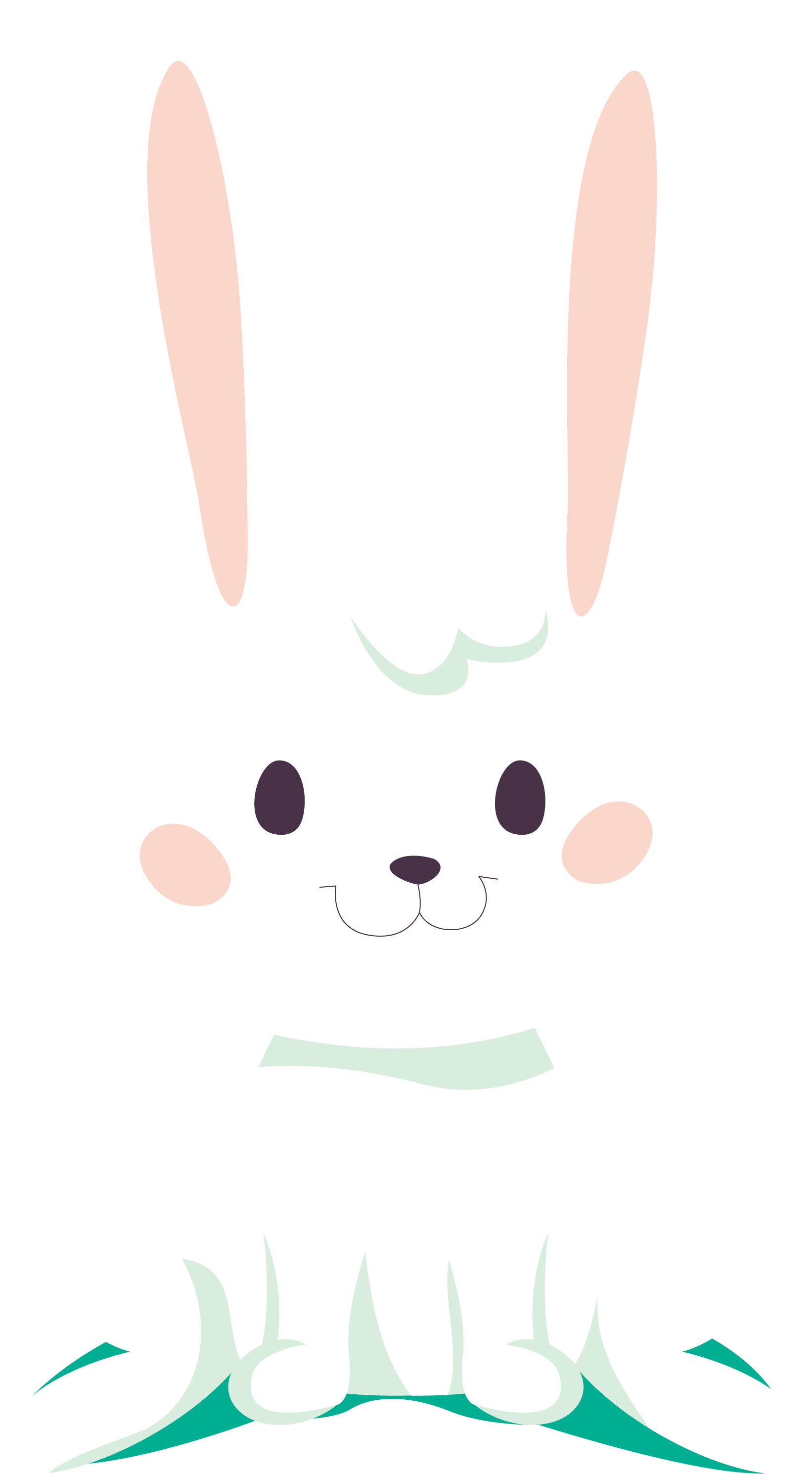 Rabbit Png Transparent Free Images - Transparent Background Easter Bunny Clipart Easter (1642x2979)