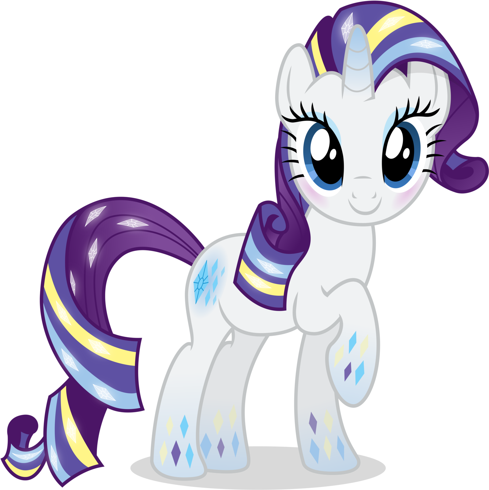 Rainbowfied From Group Shot By Caliazian - Дружба Это Чудо Рарити (1600x1600)