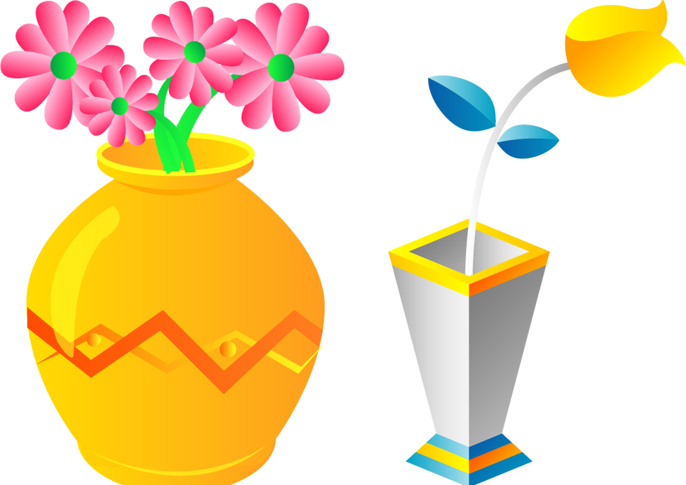 Flowerpot Cartoon Clip Art - Flowerpot Cartoon Clip Art (3071x2159)
