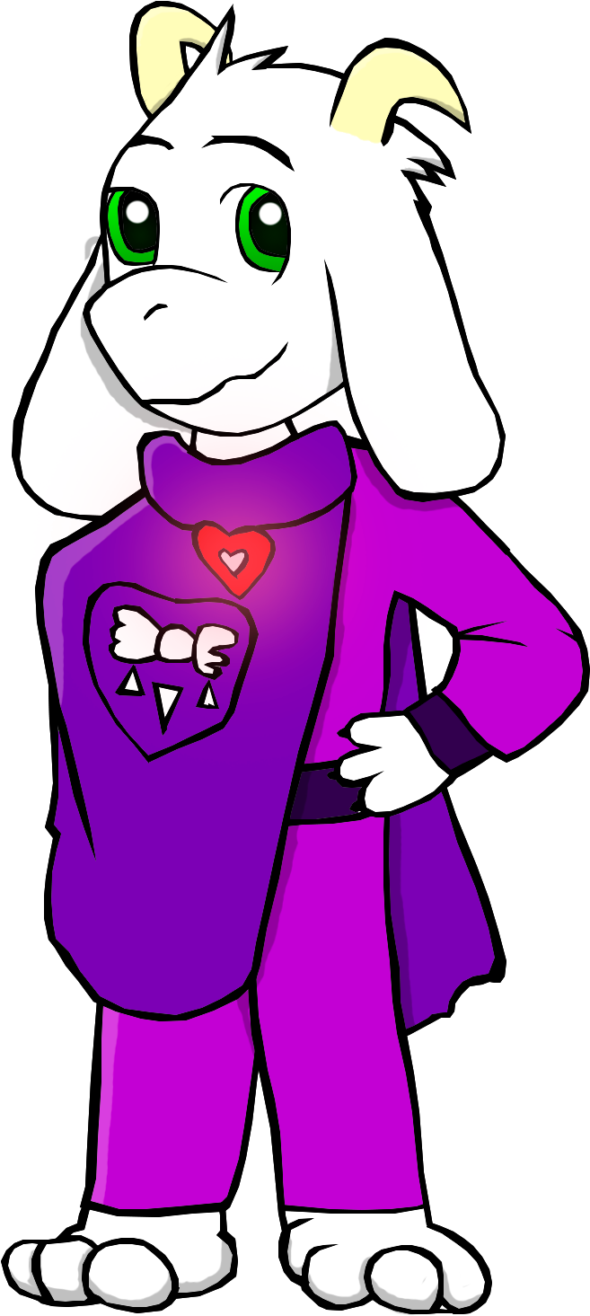 Asriel Dreemurr - Cartoon (916x1632)