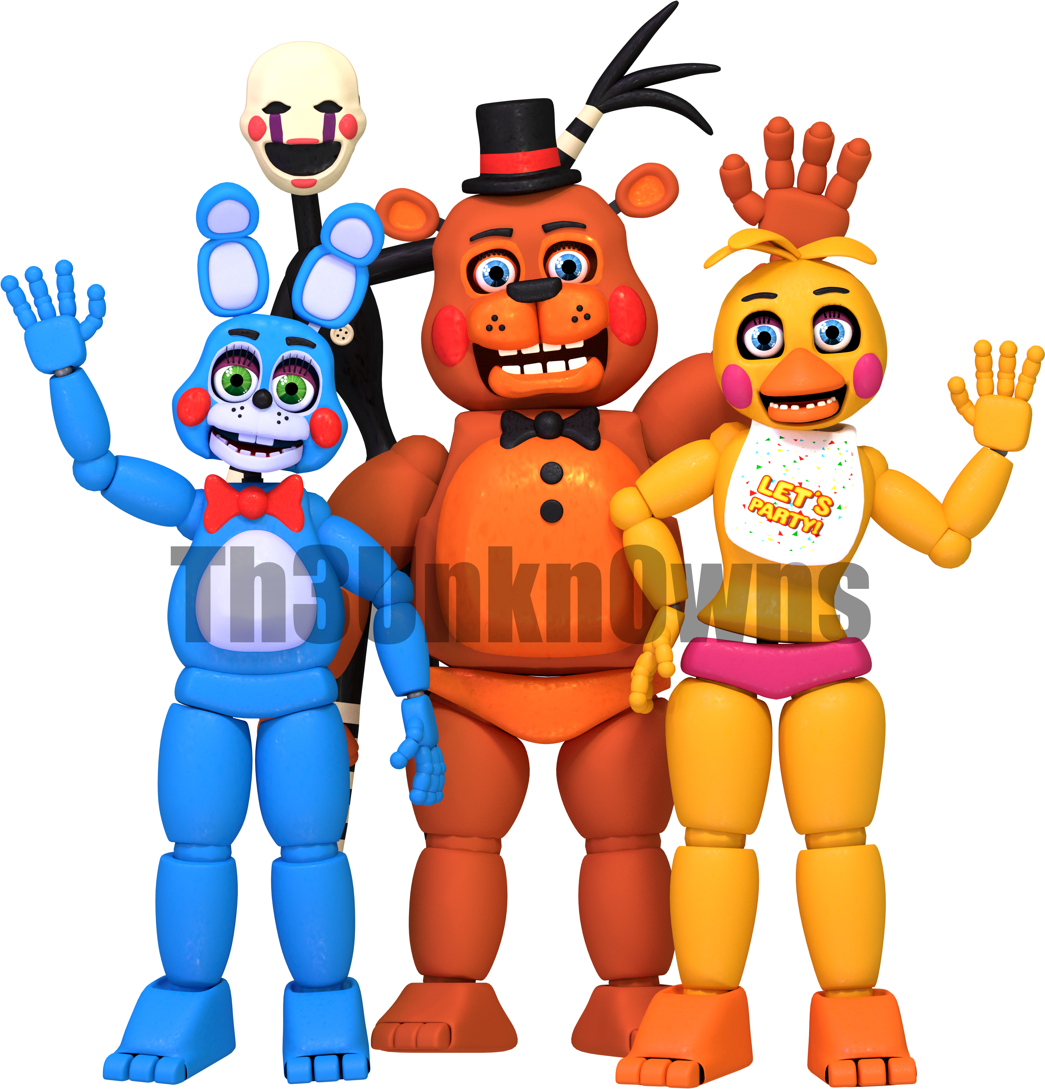 Toy Fnaf Characters (3840x3840)
