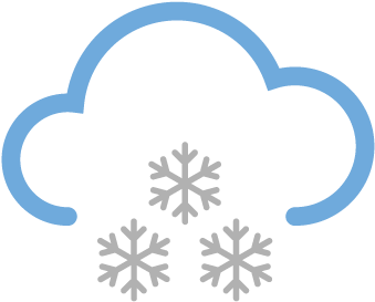 Mostly Cloudy With A Few Snow Showers - Varseltrekant (400x400)