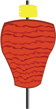 A Trompo - Taco Al Pastor Png (700x462)