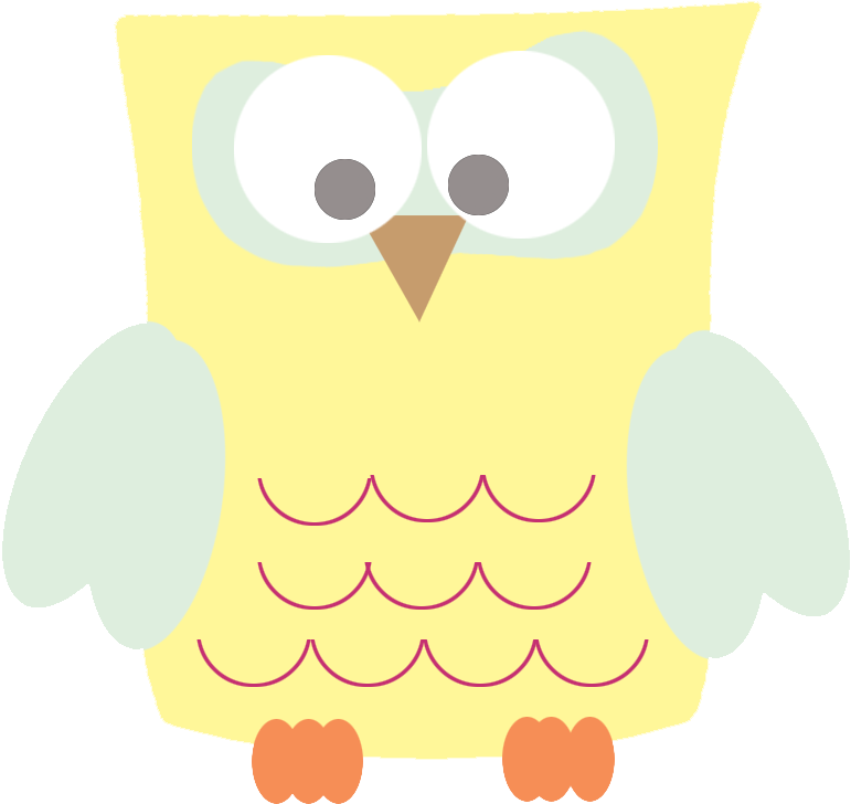 Funny Yellow Owl Clipart - Clipart Owl On Black Background (830x866)