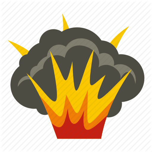 Cartoon Explosion Icon, Explosion Sticker, Shading - Explosion Icon Png (512x512)