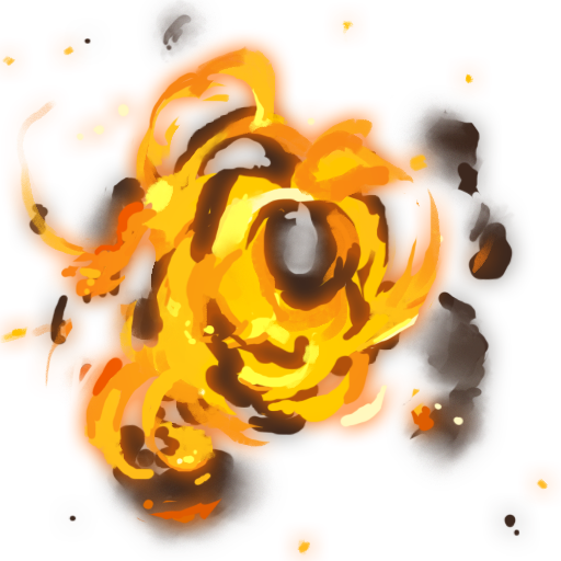 Drawn Explosion Animated - Thumbnail Effects Png (512x512)