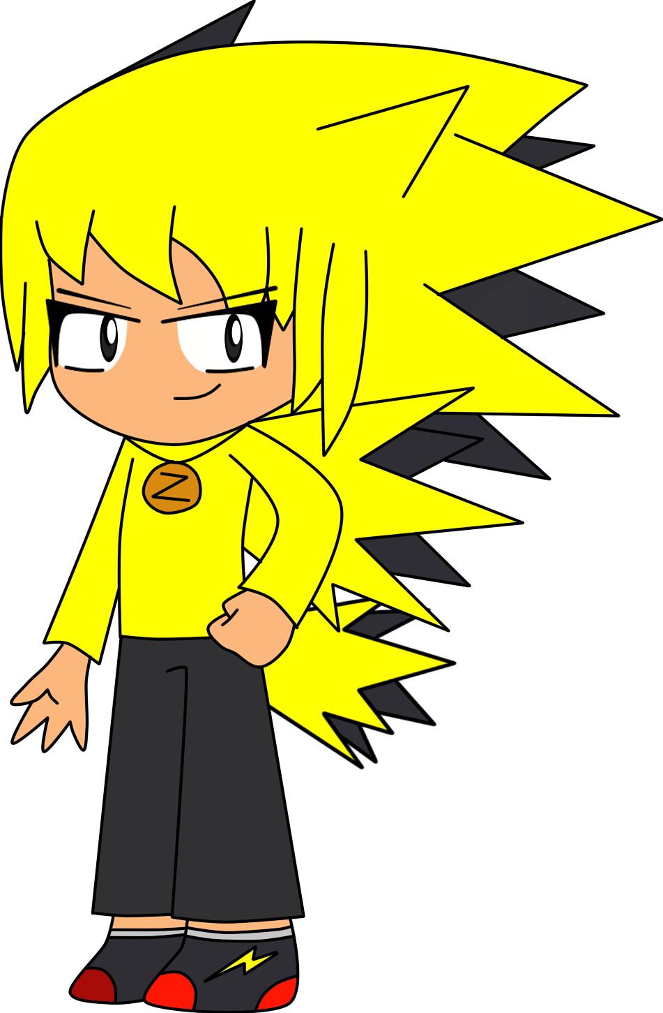 Zmz In His Human Form By Implosion-explosion - Cartoon (951x1451)