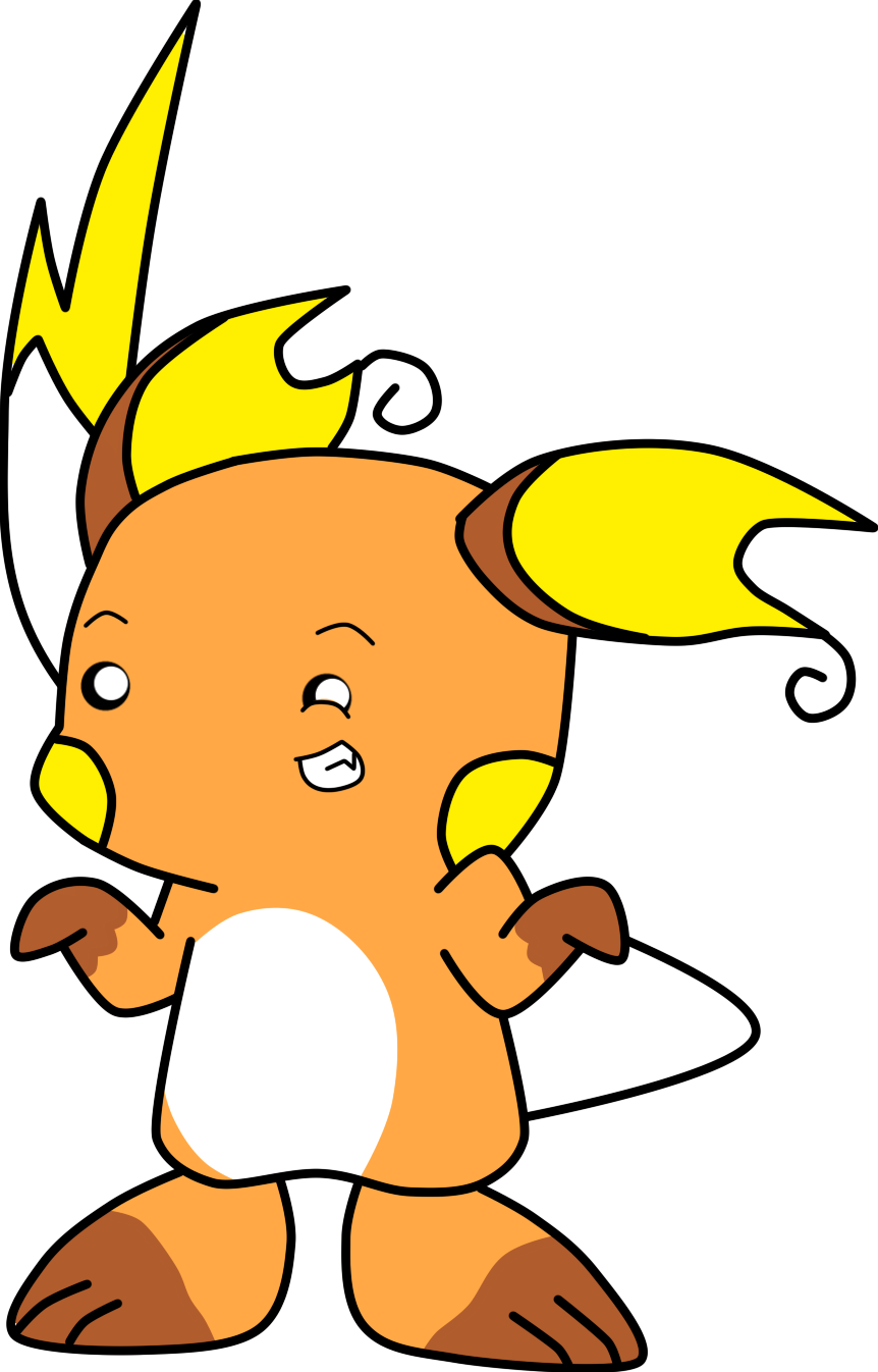 The Big Orange Panda Mouse By Implosion-explosion - Pokemon Panda (862x1346)