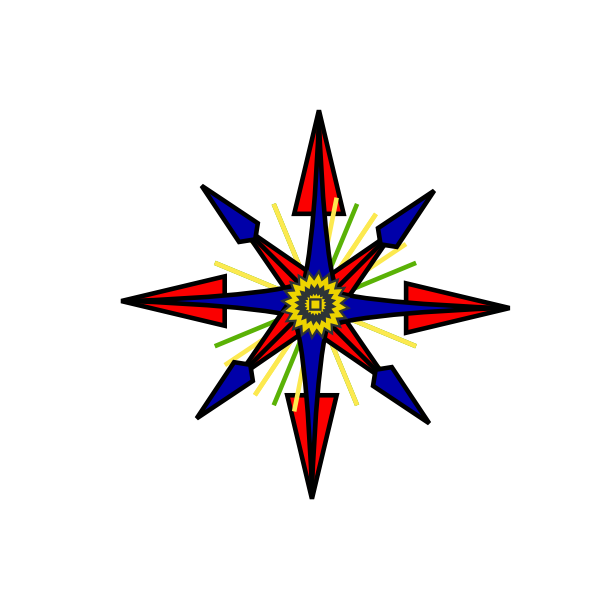 Blank 8 Point Compass (594x601)