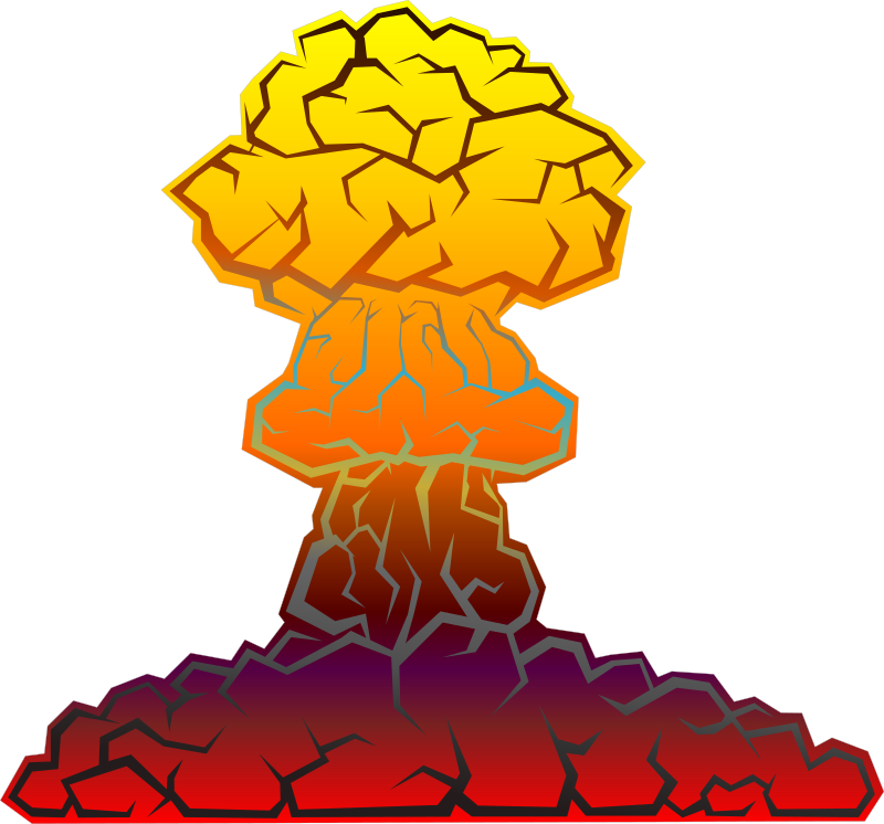 Exploding Bomb Cliparts - Nuke Explosion Clip Art (800x746)