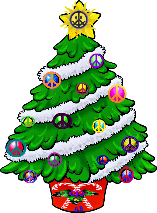 Pin By Jane Elizabeth Bowman On Peace On Earth Peace - Christmas Tree Clip Art (516x700)