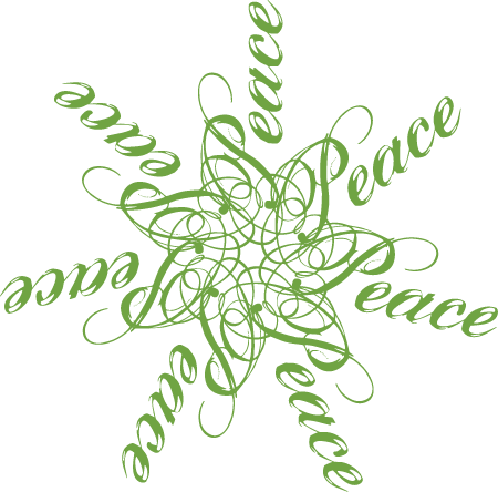 Peace Word Christmas Clipart - Clip Art Of Christmas Peace (450x444)