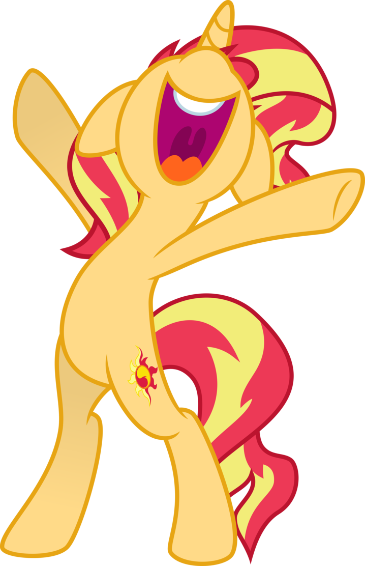 Sunset Shimmer's Grand Galloping Gala Dress, That's - Sunset Shimmer Vector Hd Pony (718x1112)