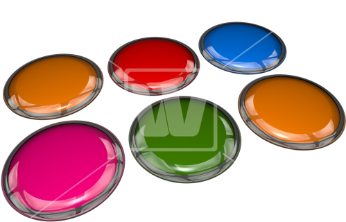 Colorful 3d Buttons - Circle (550x368)