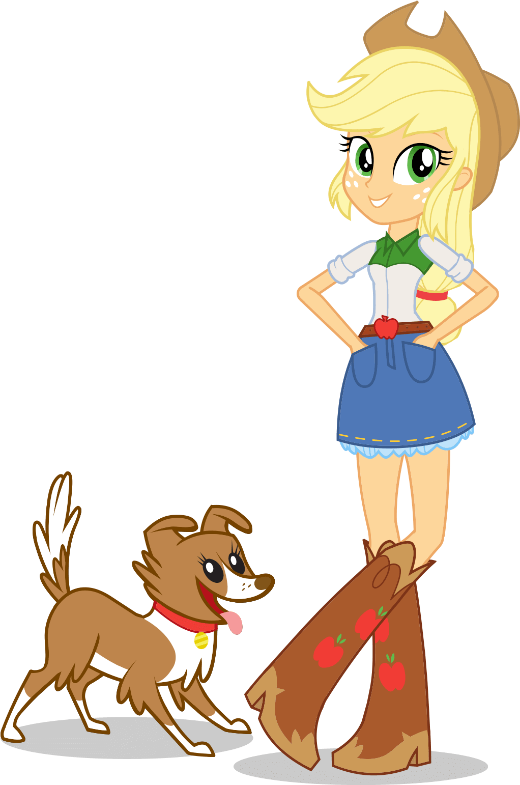 Applejack, Boots, Clothes, Cowboy Boots, Cowboy Hat, - My Little Pony: Ponies Love Pets! - Audiobook (1030x1546)