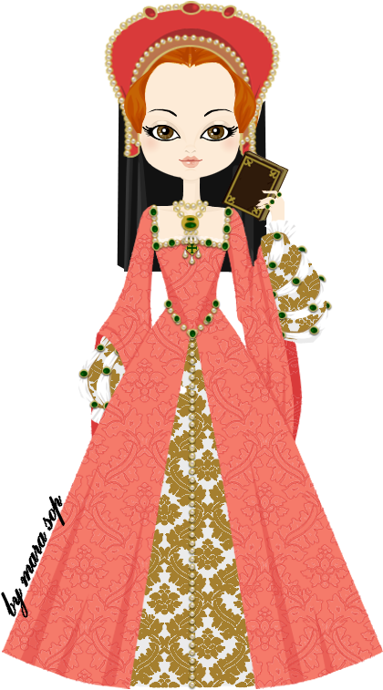 Lady Elizabeth Tudor By Marasop On Deviantart, Princess - English Medieval Clothing (455x781)