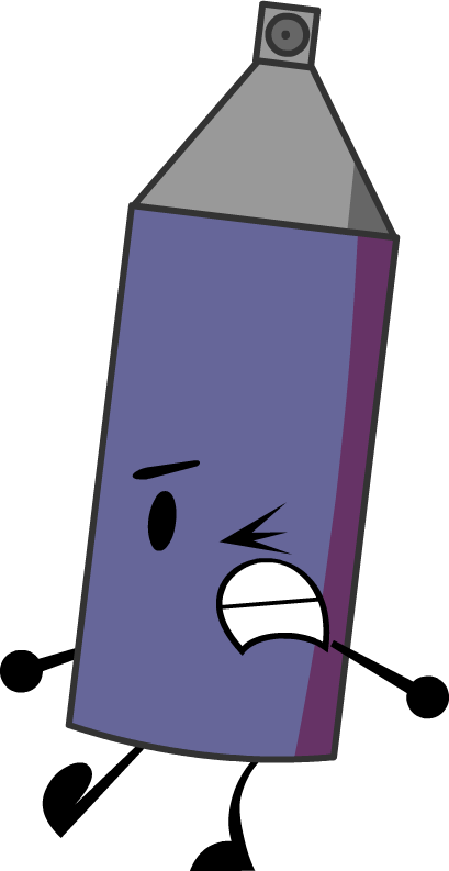 Spray Paint Pose Itv - Spray Paint Bfdi (409x793)