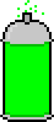 Spray Paint - Cute Pixel Ghost (240x520)