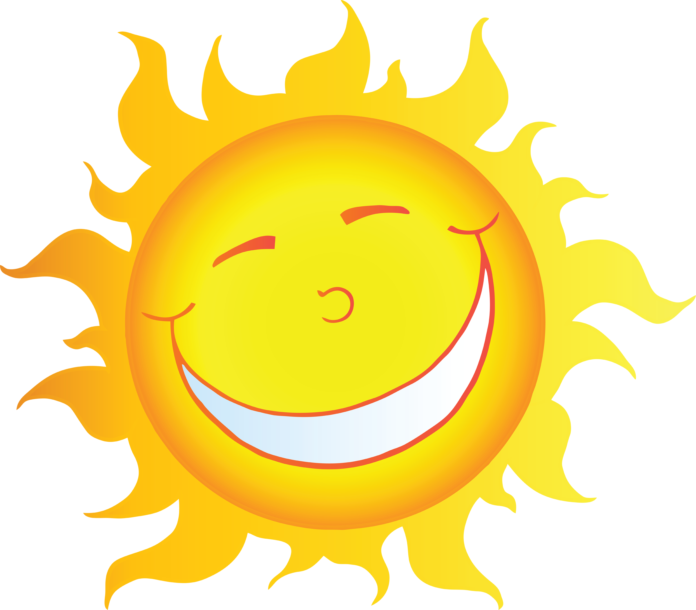 Images Of Cartoon Sun - Arco Iris En Formato Png (2400x2105)