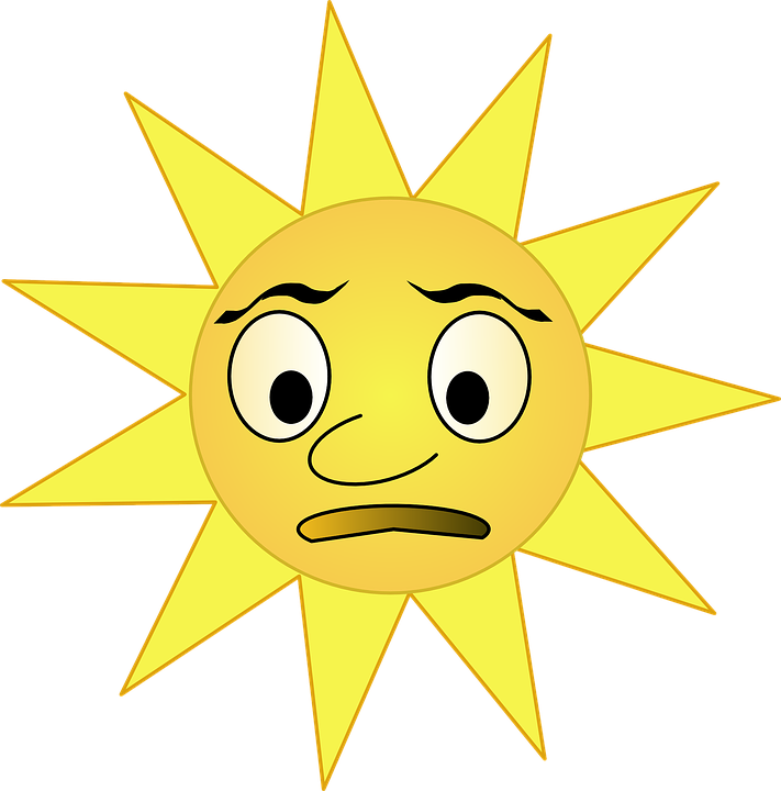 Funny Sunshine Cliparts 9, - Sun Cartoon พื้น หลัง ดำ (711x720)