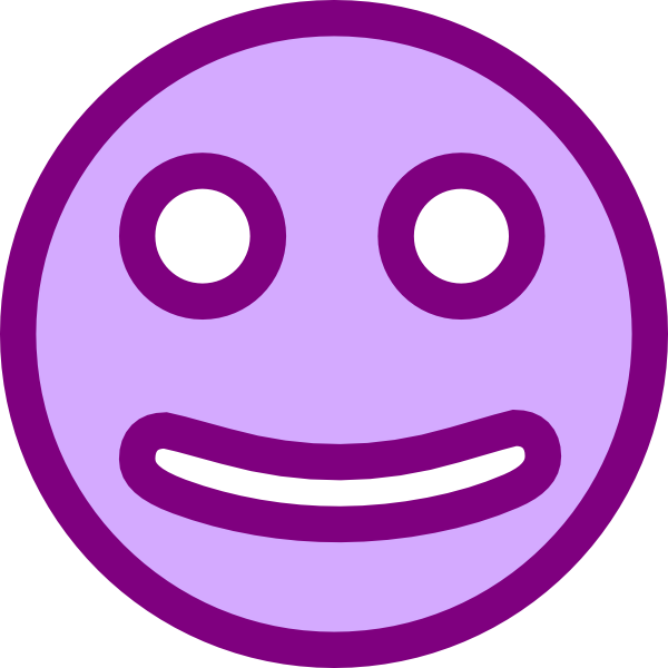 Purple Smiley Face Clip Art (600x600)