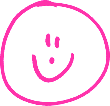 Purple Smiley Face Clipart - Happy Face Pink Png (358x346)