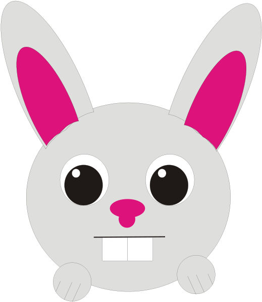 Rabbit, Head, Happy, Face, Mammal, Bunny - Head Rabbit Clip Art (655x800)