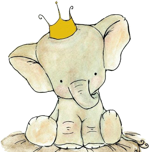 Cute Elephant On Tumblr Drawing - Cute Baby Elephant Drawing (500x500)