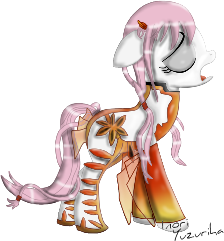 Guilty Crown Inori [pony Version] By Xinoriyuzuriha - Illustration (877x910)