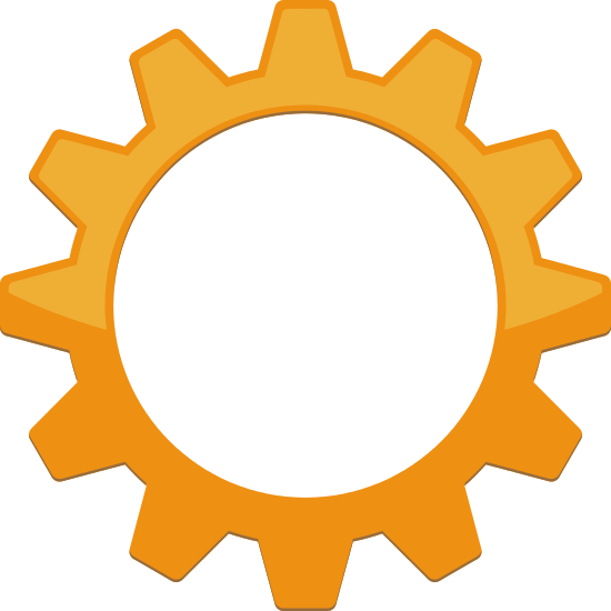 Yellow Cogwheel Infographic Element - Ios 11.2 5 Beta 5 (550x550)