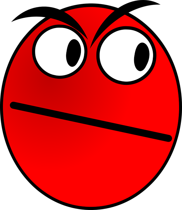 Smiley Face Vector 28, Buy Clip Art - Hình Mặt Cười Màu Đỏ (623x720)