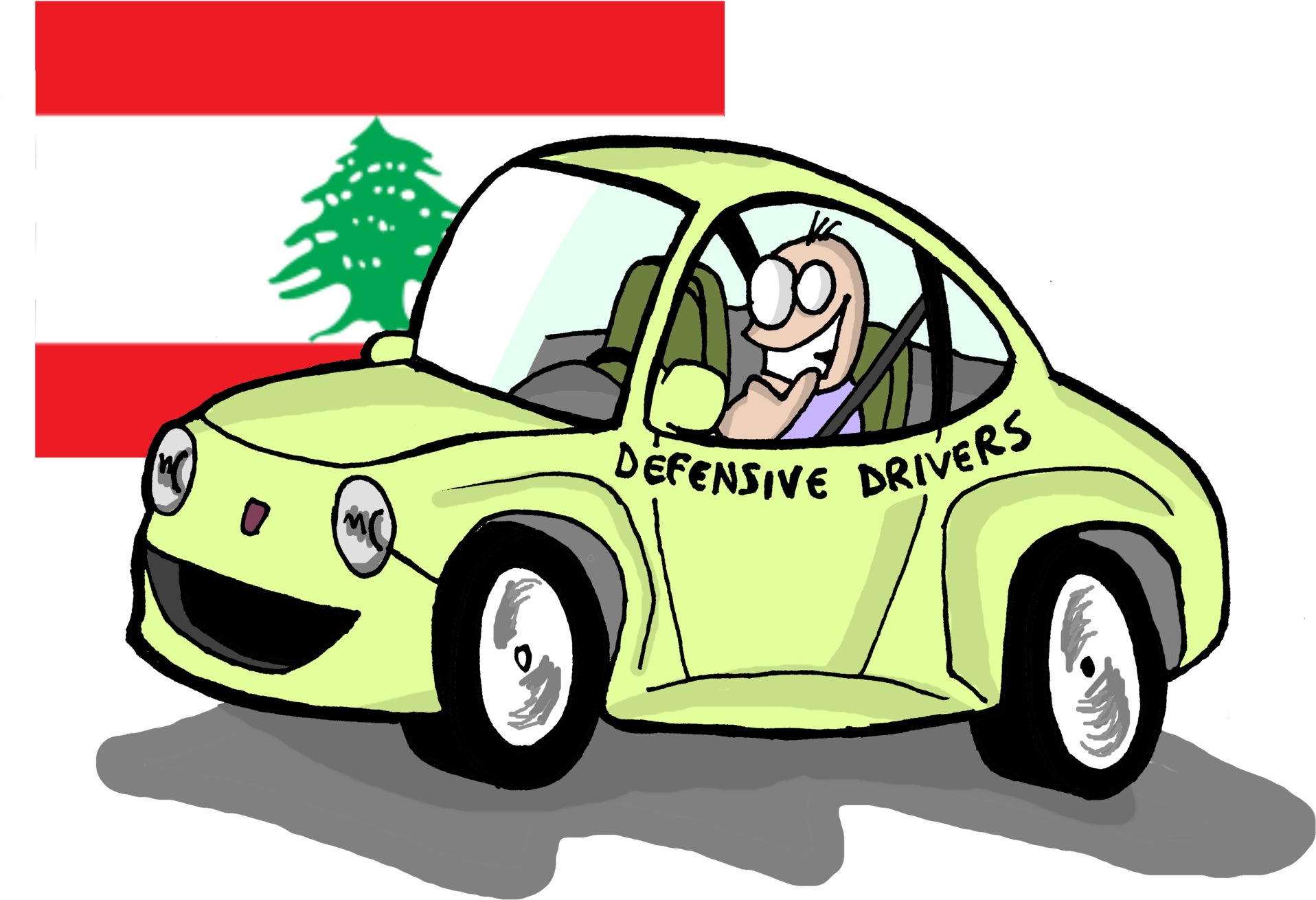 Lebanese Youth Train 'defensive Drivers' To Curb Car - Lebanese Youth Train 'defensive Drivers' To Curb Car (2500x1748)