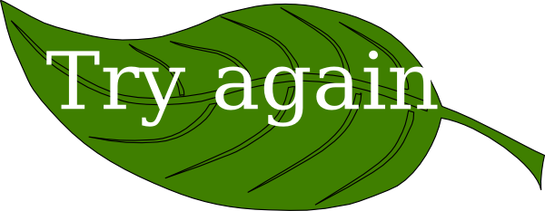 Try Again Clipart Png (600x233)