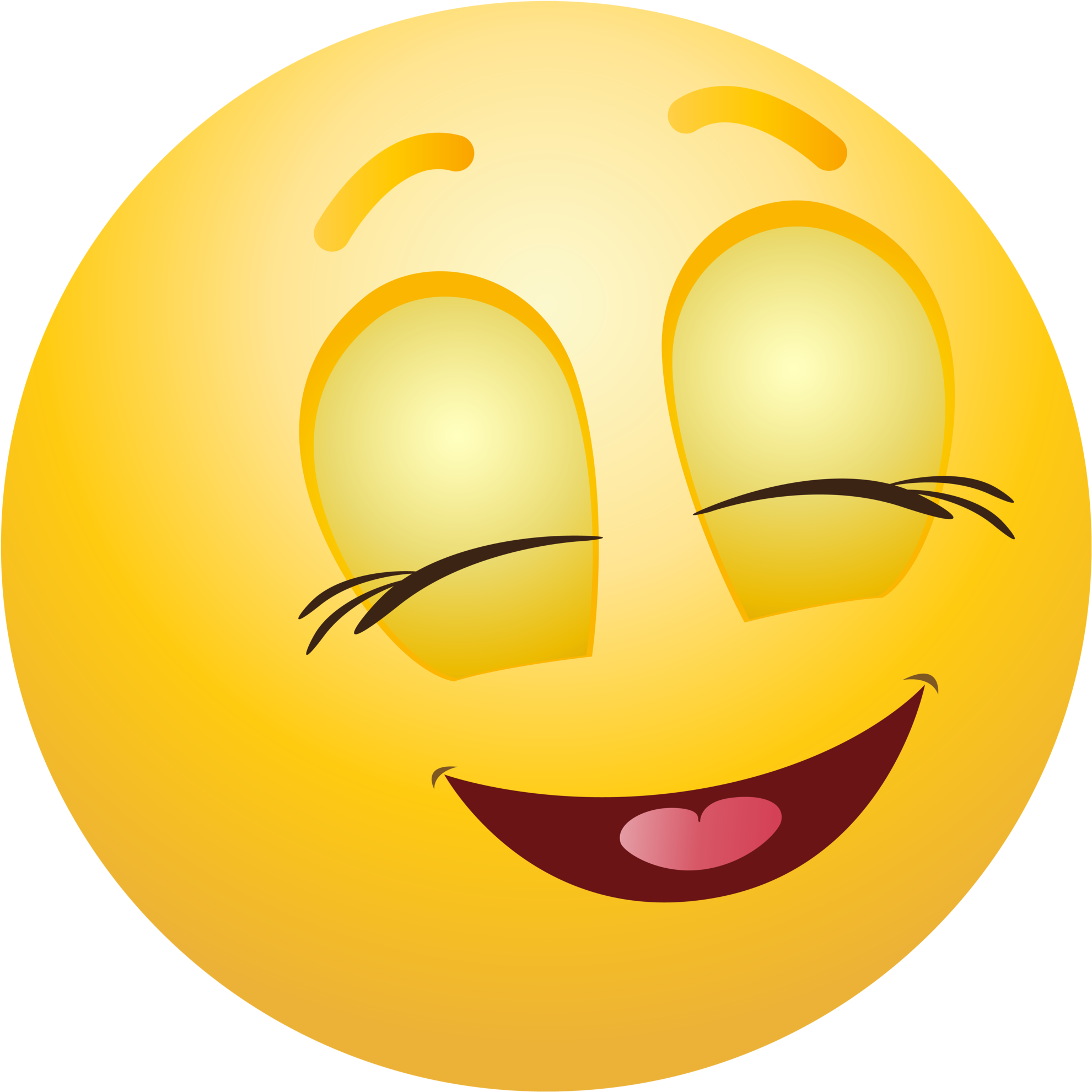 Pleased Emoticon Emoji Clipart Info - Emoji Clipart (2000x2000)