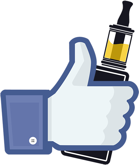 Like-vape - Faceboob Thumbs Up Png (600x585)