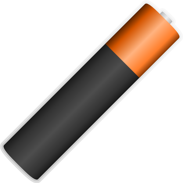 Battery 6 Clip Art At Clker - Battery With No Background (600x600)