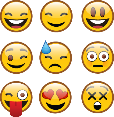 Stickers For Sticker Emoticons Www 1stickers Com - Medios De Comunicación No Verbal (374x386)
