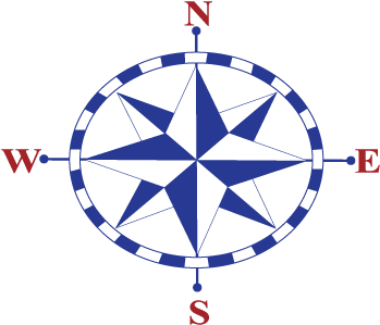 Compass Rose Vector Art For Kids - Small Compass Tattoo Design (400x400)